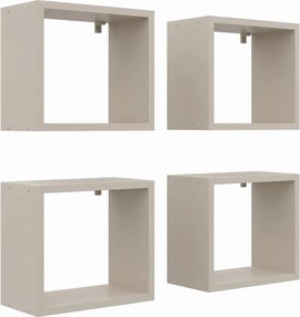 Zestaw 4 modułowych półek ściennych do przechowywania H0-G19