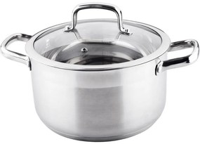 Lamart LTSS2413 Garnek ze stali nierdzewnej z pokrywką Prestige, 24 x 13,5 cm, śred. 24 cm