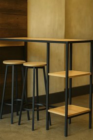 Set Bar Mesa Alta + 2 Taburetes Loku