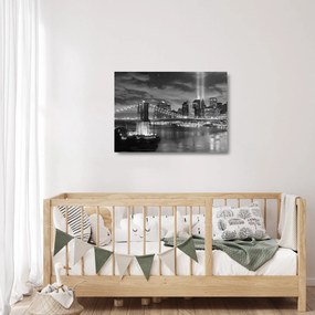 Obraz na szkle - Most Brookliński (70x50 cm)