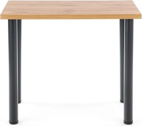 Stół jadalniany na czterech czarnych nogach Modex 2 90