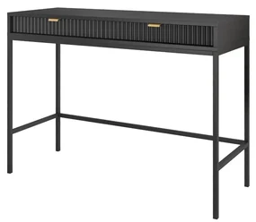 Toaletka MILONA 104 cm czarna mat PIASKI Meble