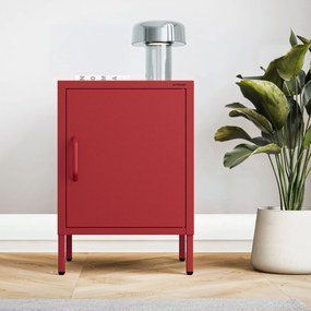 Szafka nocna metalowa czerwona Modern MIA, 424 x 595 x 400 mm