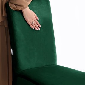 Zielone elastyczne pokrowce na krzesło zestaw 4 szt. 48 cm Sento – Restilo