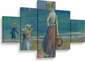 Obraz - Auguste Renoir, Figures on the Beach, reprodukcje (125x70 cm)