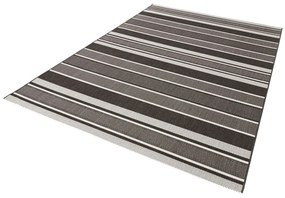 Czarny dywan odpowiedni na zewnątrz NORTHRUGS Strap, 200x290 cm