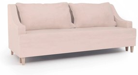Notting Hill sofa 3-osobowa z funkcją spania i z pojemnikiem na pościel, krawędzie obszyte kedrą. Sofa w stylu modern classic. Sofa do salonu w stylu nowojorskim. Tkanina Matt Velvet, wiele kolorów do wyboru.