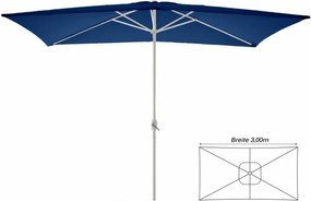 Parasol ogrodowy prostokątny niebieski 2 x 3 m