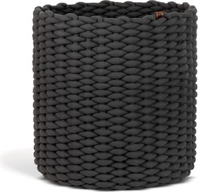 Tekstylny koszyk ø 40x40 cm Peach Skin Round XL – Bigso