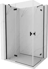 Mexen Mist-H Duo kabina prysznicowa uchylna lewa 120 x 95 cm, transparent, czarna - 8A5-120L-095P-70-00