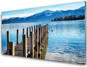 Szkło do Kuchni na Ścianę Most Nad Fiordem