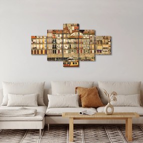 Obraz - Dzielnica Waterfront, Portugalia (125x70 cm)