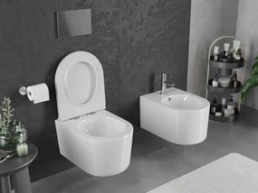 Mexen Sofia miska wc Rimless Tornado z deską wolnoopadającą slim, duroplast, biała połysk - 30540500T