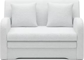 Rozkładana 2-osobowa sofa ARIO ROYAL, biała
