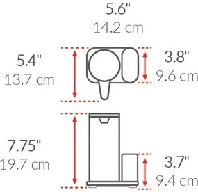 Simplehuman Bezdotykowy dozownik z uchwytem nagąbkę 414 ml, stal nierdzewna błyszcząca