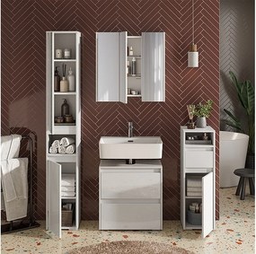 Zestaw mebli łazienkowych biały 60x30x62 majest