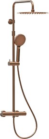 Luisa kolumna prysznicowa termostatyczna szczotkowana miedź - Essebagno