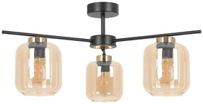 Lampa sufitowa z trzema kloszami beżowa P9-B21