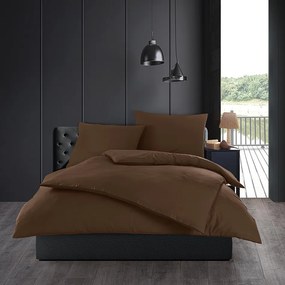 Pościel bawełniana Color brązowy 140 x 200 cm, 70 x 90 cm