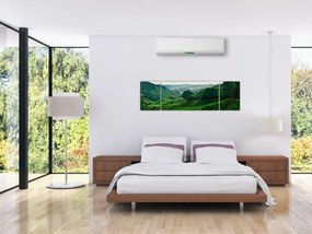 Obraz - Plantacje herbaty w Malezji (170x50 cm)