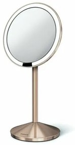 Simplehuman Lusterko kosmetyczne LED Sensor Tru-lux, powiększenie 10 x, rose gold