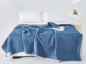 Chłodząca letnia kołdra CELIA, ciemnoniebieska Rozmiar: 140 x 200 cm