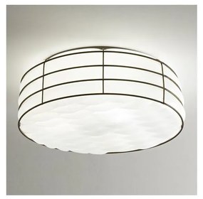 SIRU - Lampa sufitowa TAMIS 3xE14/40W/230V czarna/biała szkło weneckie