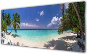 Panel Kuchenny Wakacyjny Brzeg Z Palmami