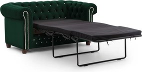 Zielona aksamitna rozkładana sofa 148 cm York Blik – Ropez