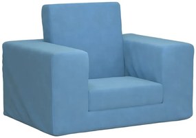 Niebieski rozkładany fotel dla dziecka - Hurems 3X