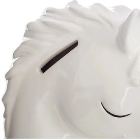 Skarbonka ZŁOTY JEDNOROŻEC 15,5 cm, biała