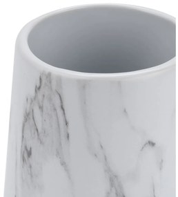 Biały ceramiczny kubek na szczoteczki do zębów Marble – Tomasucci