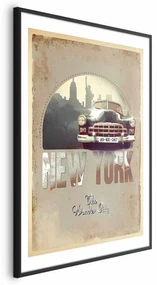 Plakat New York 40x60 cm z ramą czarną z marginesem ARTGEIST B