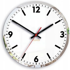 Zegar ścienny okrągły cichy nowoczesny akrylowy na ścianę duże cyfry loft