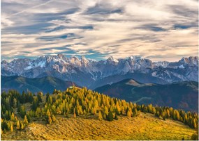 Obraz na szkle - panorama górska (70x50 cm)