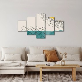 Obraz - Abstrakcyjny obraz plaży N⁰1 (125x70 cm)