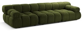 Zielona sofa modułowa z materiału bouclé 282 cm Bellis – Micadoni Home