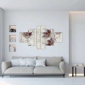 Obraz - Kwiaty dekoracyjne (125x70 cm)