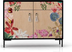 Szafka typu kredens z 2 drzwiami i 2 szufladami z nadrukowanego MDF