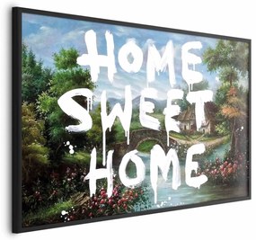 Plakat Wymarzony dom 60x40 cm z ramą czarną bez marginesu ARTGEIST B