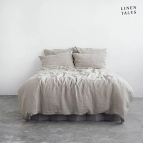 Kremowa lniana pościel dwuosobowa 200x220 cm – Linen Tales