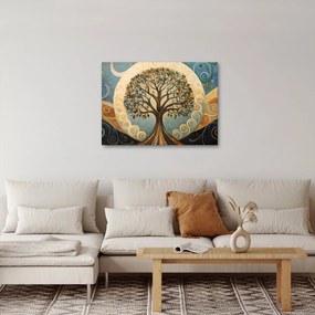 Obraz – Drzewo życia i spirale (70x50 cm)