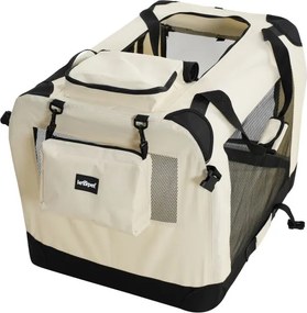 Leopet Skrzynia transportowa dla psów XXXL, beżowa