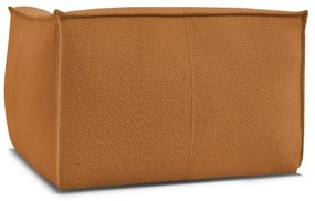 Musztardowy fotel z materiału bouclé Giorgia – Bobochic Paris
