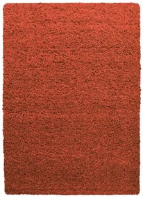 Dywan shaggy jednokolorowy ceglany 120 cm x 170 cm