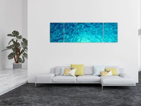 Obraz - abstrakcyjne kostki (170x50 cm)