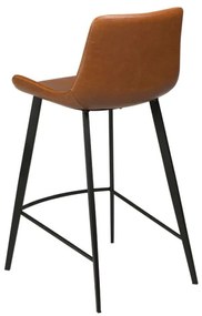 Jasnobrązowy hoker z imitacji skóry DAN-FORM Denmark Hype, wys. 91 cm