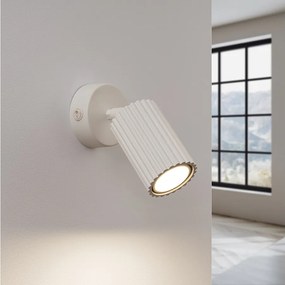 Lampa ścienna minimalistyczny Gloow, aluminium - 1 źródło światła 3000K - L.8 x H.16 cm - beżowy