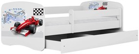 Łóżko dla chłopca z szufladą mix 80x180 E1-B97