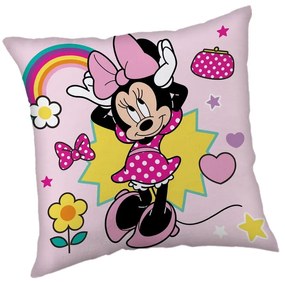 Polarowa poduszka dziecięca 40x40 cm Minnie "Smile" – Jerry Fabrics